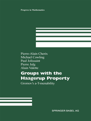 cover image of Groups with the Haagerup Property